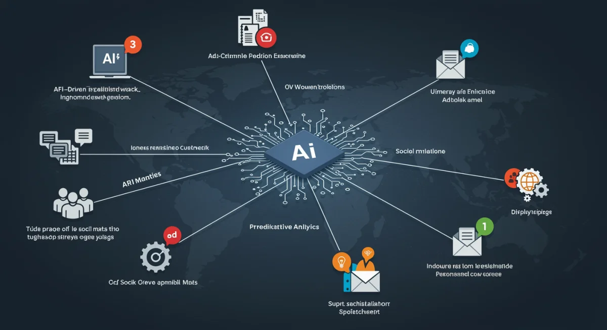 AI-driven predictive analytics personalizing retargeting ads across multiple channels