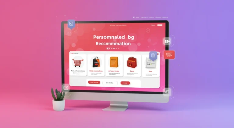 AI-powered product recommendations interface boosting e-commerce sales