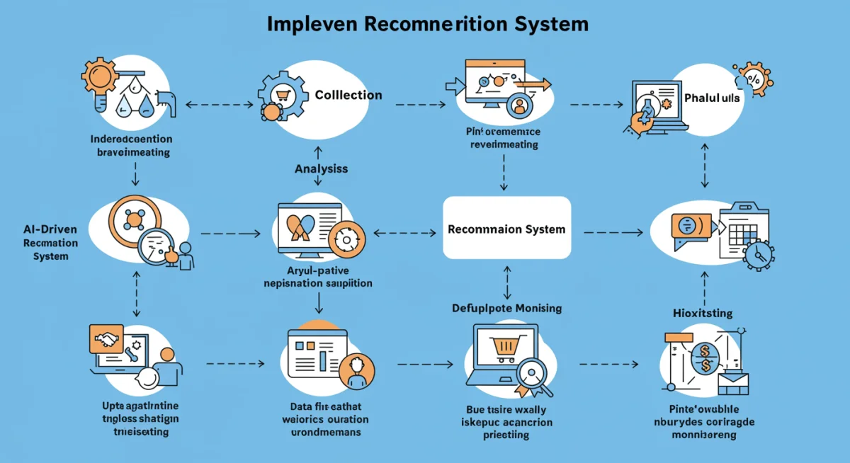 Implementation phases of AI recommendation system in e-commerce