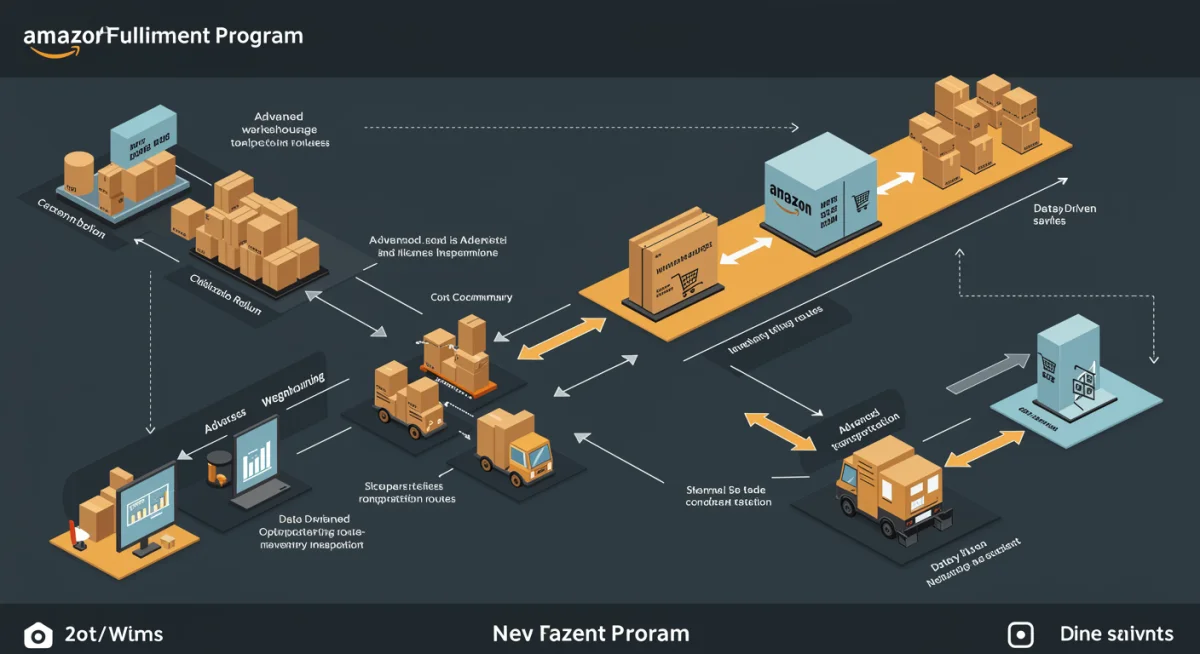 Infographic detailing Amazon's new fulfillment program components and benefits