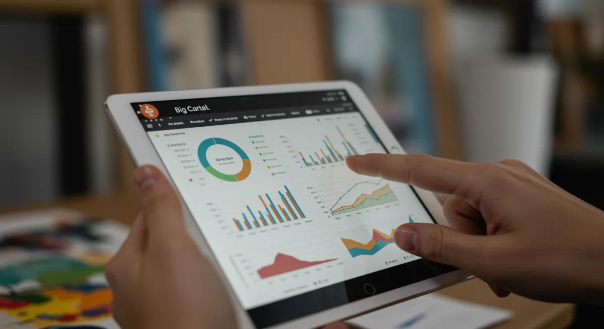 Big Cartel new analytics dashboard user interface