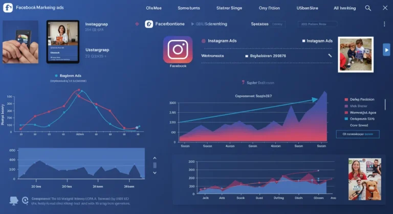 Digital marketing dashboard showing optimized paid social media advertising performance for US retailers in Q2 2025, with reduced CPA.