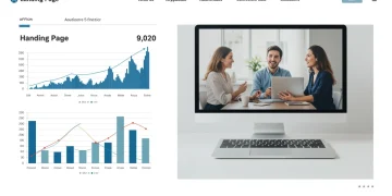 Illustration of a high-converting landing page with a clear value proposition and call to action.