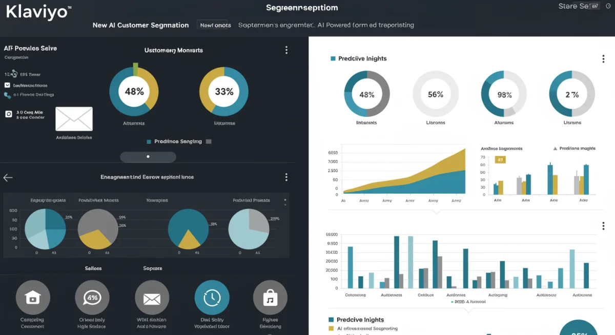 Klaviyo AI-powered customer segmentation dashboard