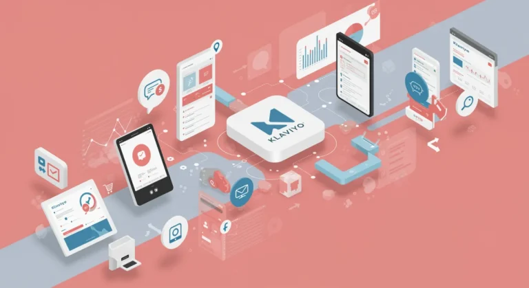 Klaviyo platform with integrated e-commerce tools and data flow