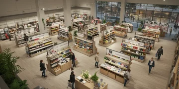 2025 Retail Store Layout Guide: Boost Sales 10% Modern retail store interior with optimized layout for customer flow