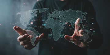 Digital visualization of a resilient e-commerce supply chain network for 2025