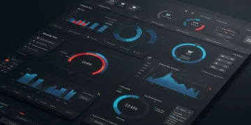 Advanced Shopify Plus analytics dashboard showing customer insights and data visualizations.