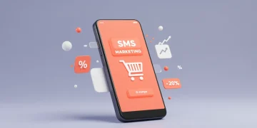 SMS Marketing for E-commerce: 98% Open Rate, 15% Conversion SMS marketing message on phone with high open and conversion rates