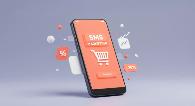 SMS marketing message on phone with high open and conversion rates