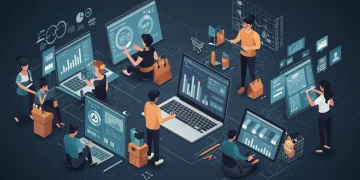 Decoding Consumer Behavior: 3 Key Shifts in U.S. Online Shopping Habits for 2025 Diverse consumers engaging with online shopping platforms, illustrating future U.S. e-commerce trends