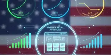 Digital dashboard showing Core Web Vitals metrics and SEO performance for US retailers