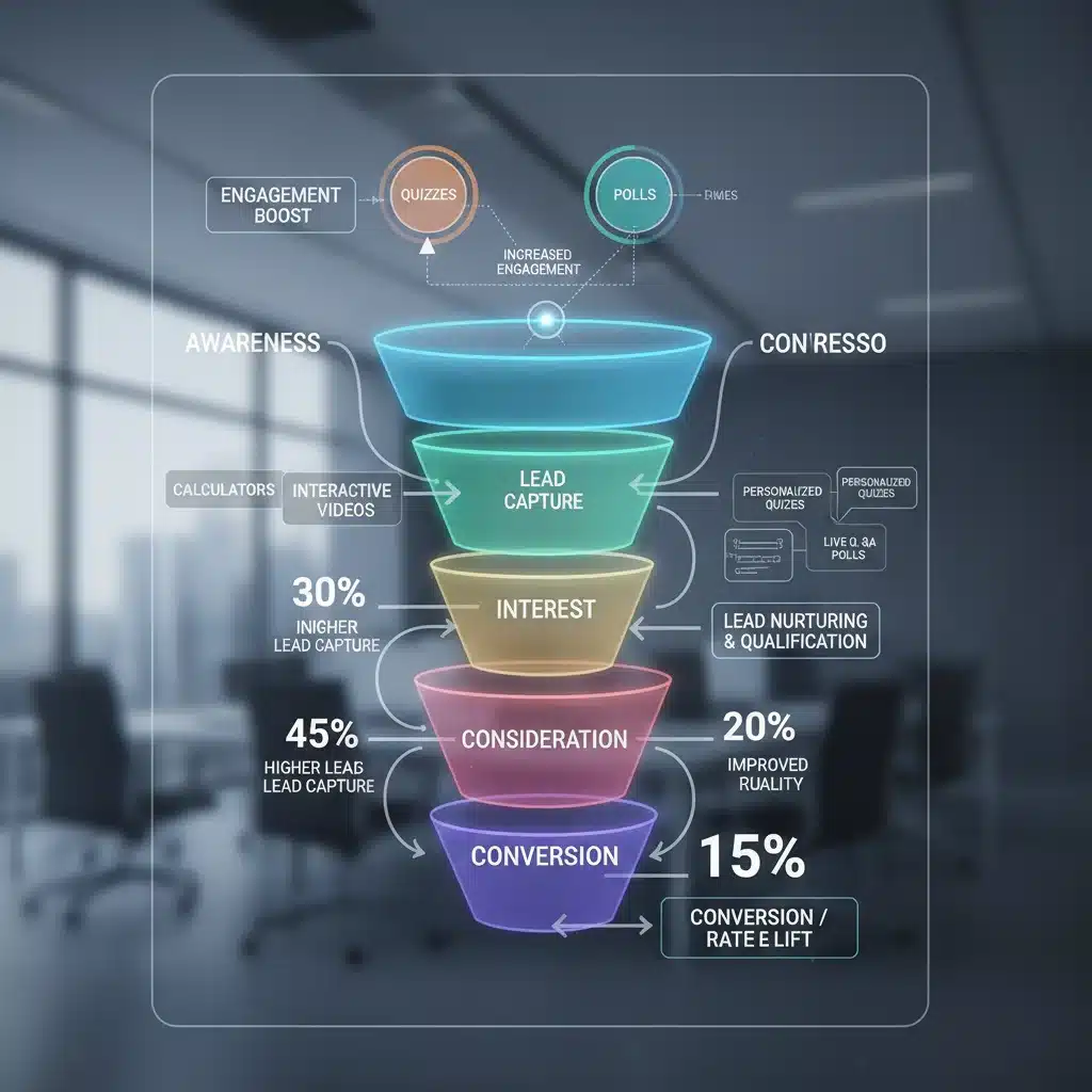 Interactive content types boosting lead conversion funnel
