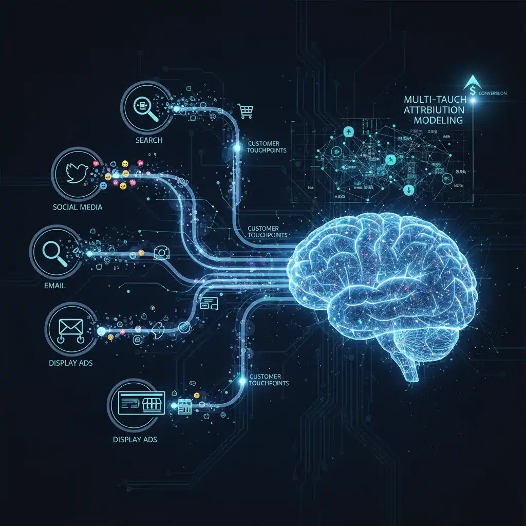Multi-touch marketing attribution model with AI integration
