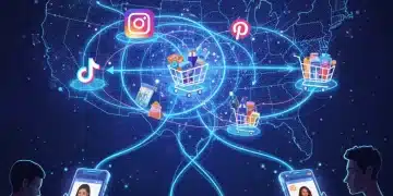 Social commerce engagement growth in US retail, digital shopping trends
