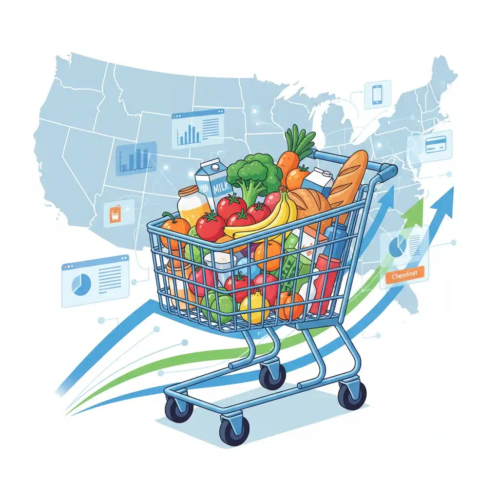 US Online Grocery Spending Surge: 8% Growth by 2026