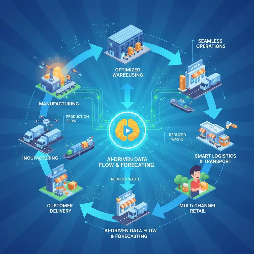 Optimized retail supply chain powered by AI forecasting