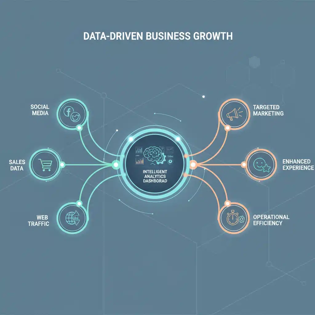 Data flow into analytics dashboard leading to improved outcomes