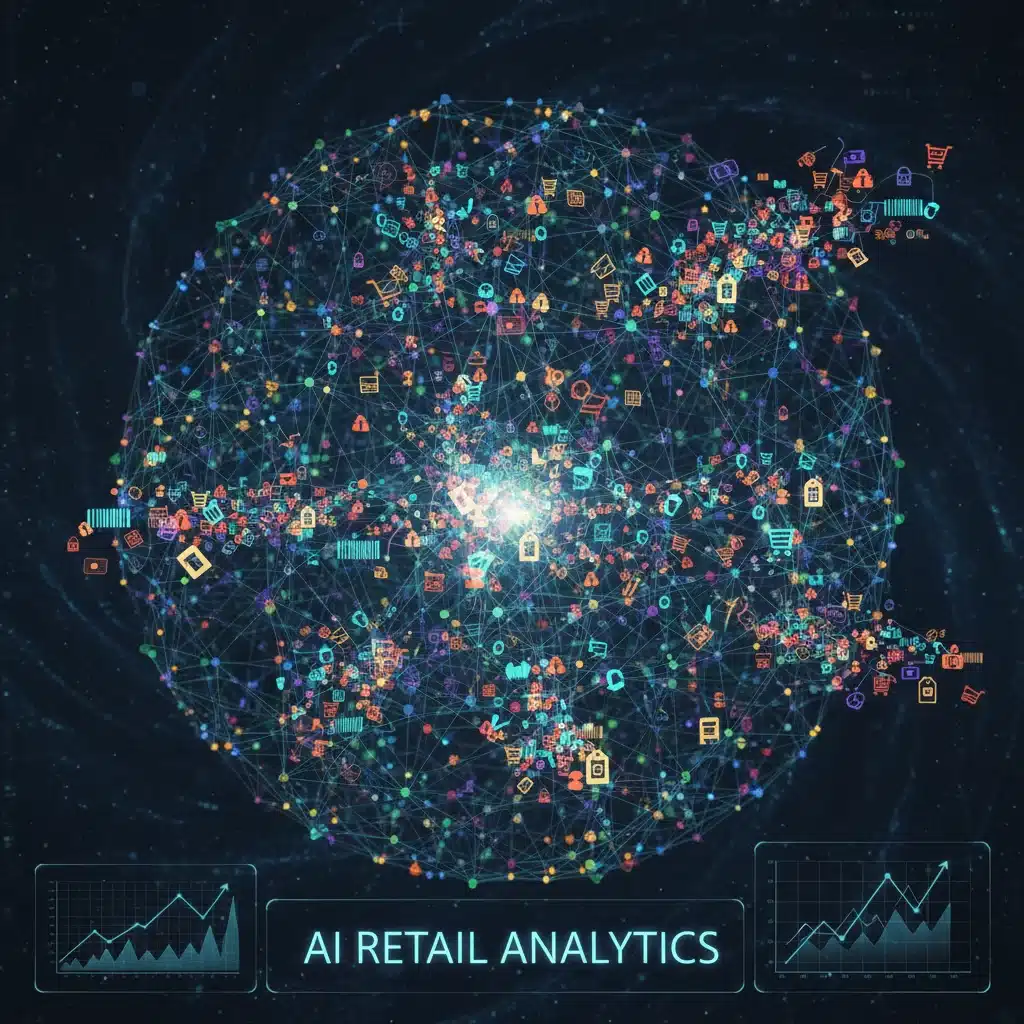 Machine learning neural network processing retail data for forecasting